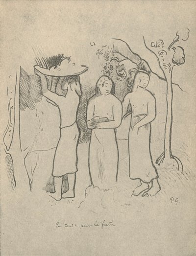 På väg till högtiden, 1936 av Paul Gauguin