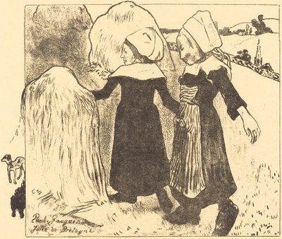 Pleasures of Bretagne (Joies de Bretagne) av Paul Gauguin