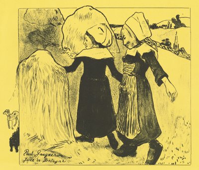 Bretagnes nöjen Joies de Bretagne, 1889 av Paul Gauguin