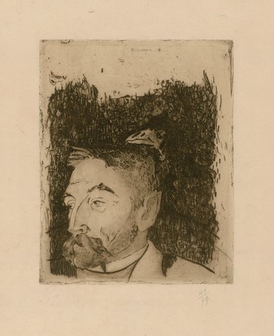 Porträtt av Stéphane Mallarmé av Paul Gauguin