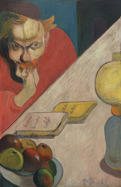 Porträtt av Jacob Meyer de Haan. 1889 av Paul Gauguin