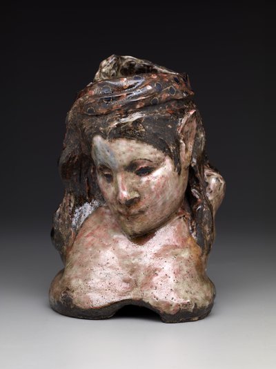 Porträttvas av Mme. Schuffenecker, ca 1889-90 (glaserat stengods) av Paul Gauguin