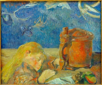 Porträtt av Clovis Gauguin (Det sovande barnet) av Paul Gauguin