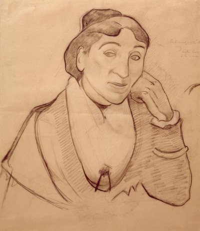 Porträtt av Arlesienne av Paul Gauguin