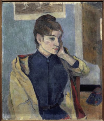 Porträtt av Madeleine Bernard (1871-1895) - Målning av Paul Gauguin (1848-1903), olja på duk, 72x58 cm av Paul Gauguin