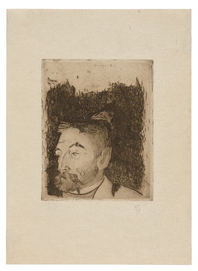 Porträtt av Stéphane Mallarmé av Paul Gauguin