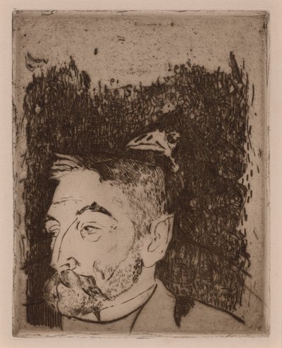 Porträtt av Stéphane Mallarmé av Paul Gauguin