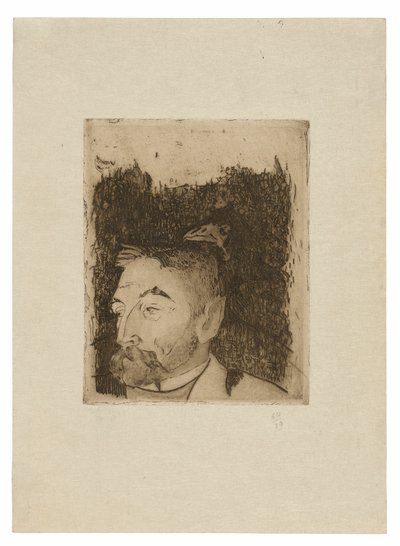 Porträtt av Stéphane Mallarmé av Paul Gauguin