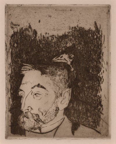 Porträtt av Sat?fane Mallarm? av Paul Gauguin
