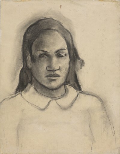 Porträtt av Tehamana, 1891-93 av Paul Gauguin
