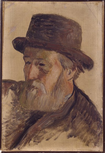 Porträtt av en man, ca 1880 (olja på duk) av Paul Gauguin