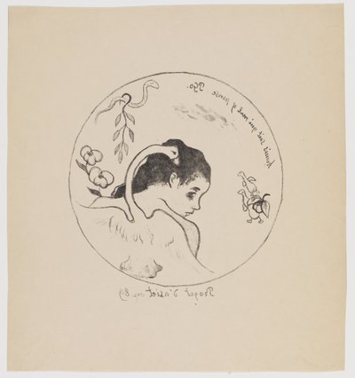 Basprojekt av Paul Gauguin