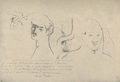 Sketcher av alla slag, slumpmässiga satsningar av min penna och min fantasi, vilseledande fantasier, men det här är inte av Paul Gauguin