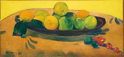 Stilleben med frukt och paprika; Stilleben med frukt och paprika, 1892 av Paul Gauguin