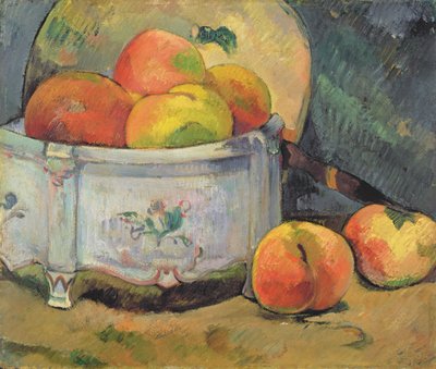 Stilleben med persikor, ca 1889 (olja på panel) av Paul Gauguin