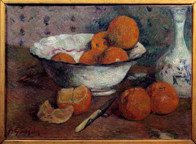 Stilleben med apelsiner. Målning av Paul Gauguin (1848 - 1903), cirka 1880. Olja på duk. Mått: 0,33 X 0,46 m. Rennes, Museum of Fine Arts av Paul Gauguin