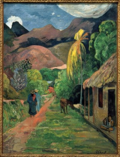 Vägen in i bergen av Paul Gauguin