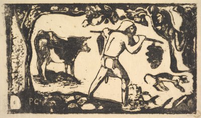 Tahitiska bärande bananer, 1898-99. av Paul Gauguin
