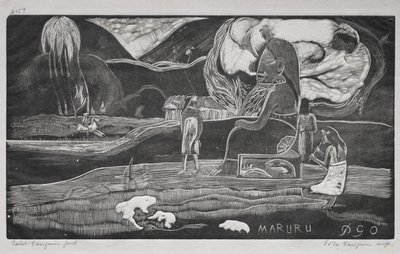 Tahiti-serien: Tillbedjan. av Paul Gauguin