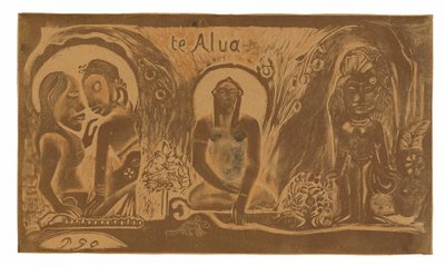Te atua (Guden), från Noa Noa Suite av Paul Gauguin