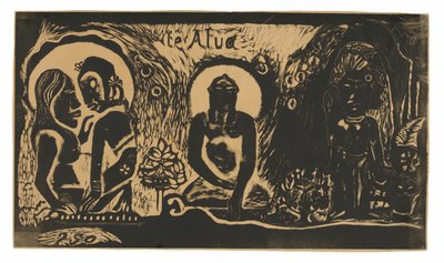Te atua (Guden), från Noa Noa Suite av Paul Gauguin
