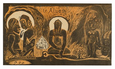 Te atua (Guden), från Noa Noa Suite av Paul Gauguin