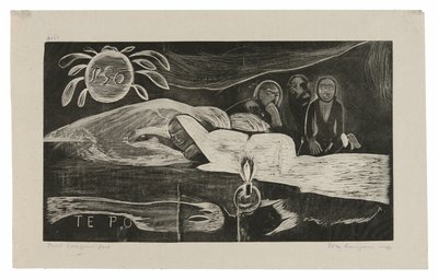 Te po (Natten), från Noa Noa-sviten av Paul Gauguin