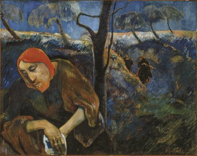 Kval i trädgården Kristus i Getsemane trädgård, 1889. av Paul Gauguin