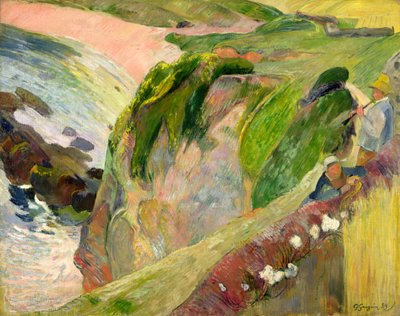 Flageoletspelaren på klippan av Paul Gauguin