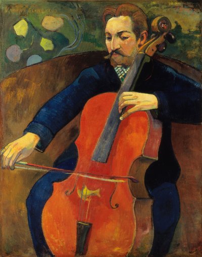 Der Violoncellist av Paul Gauguin
