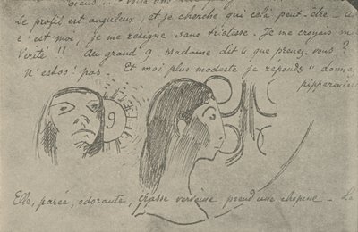 Profilen är kantig, 1936 av Paul Gauguin