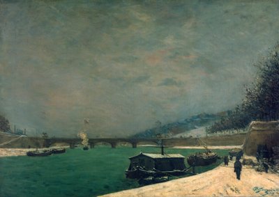 Seinen nära Pont de Jena, 1875. av Paul Gauguin