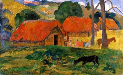 De tre kojorna, Tahiti av Paul Gauguin