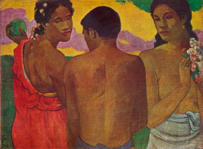 De tre tahitierna, 1899 av Paul Gauguin