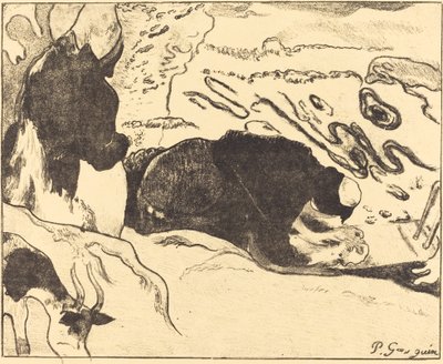 Tvättkvinnorna av Paul Gauguin