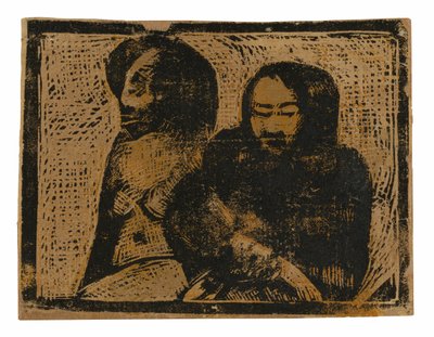Två maorier av Paul Gauguin
