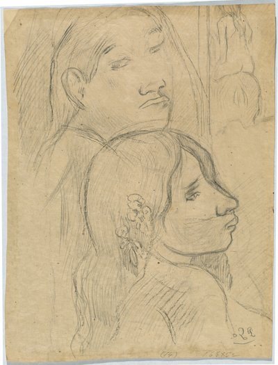 Två markiser [verso] av Paul Gauguin