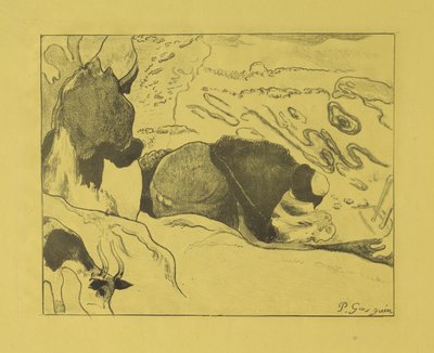 Tvättkvinnor, 1889 av Paul Gauguin