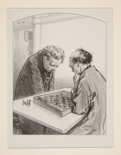 (Schack.) av Paul Gavarni