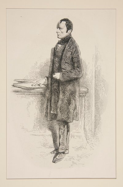 (PAUL DELAROCHE.) av Paul Gavarni