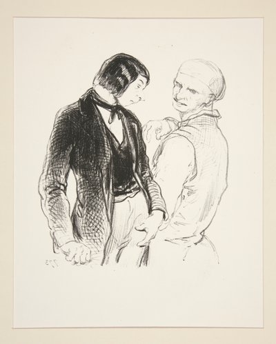 (FADERS ÅTERBURANS). av Paul Gavarni