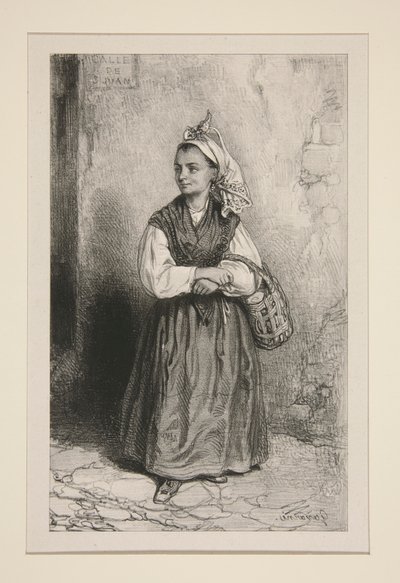 (ST-JEAN STREET.) av Paul Gavarni