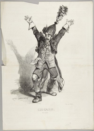 Nr 1 i serien: ”Souvenirs Du Bal Chicard” av Paul Gavarni