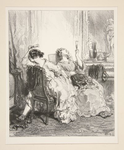 Ah! Madame Adolphe! Madame Adolphe... av Paul Gavarni