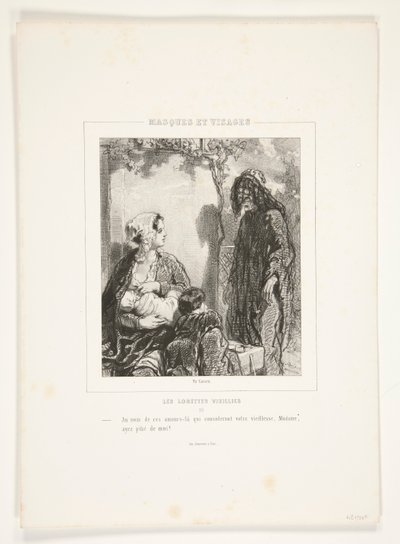 あなたの老後を慰める愛の名において、マダム、私に同情してください!スウェーデン語 av Paul Gavarni