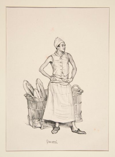 BOULANGER. Bagare. av Paul Gavarni