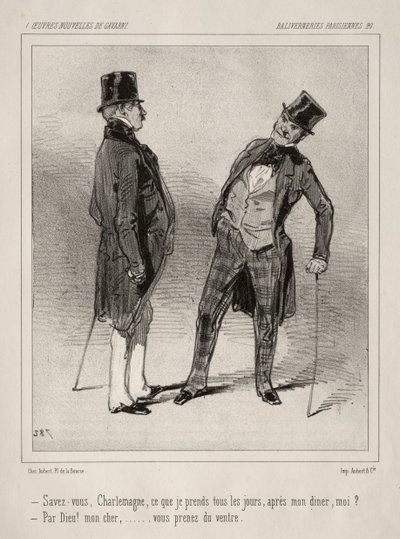 Parisiska nonsens. av Paul Gavarni