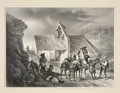 Kapellet i Pène-Taillade, Aure-dalen av Paul Gavarni