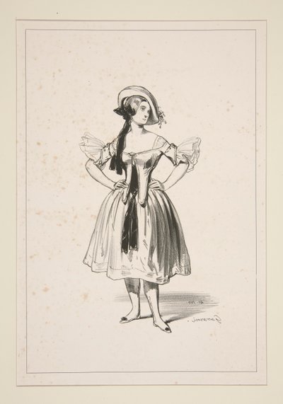 CHEVRIERE. Filtmössa. av Paul Gavarni