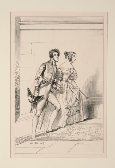 HOVDRÄKT 1837 av Paul Gavarni